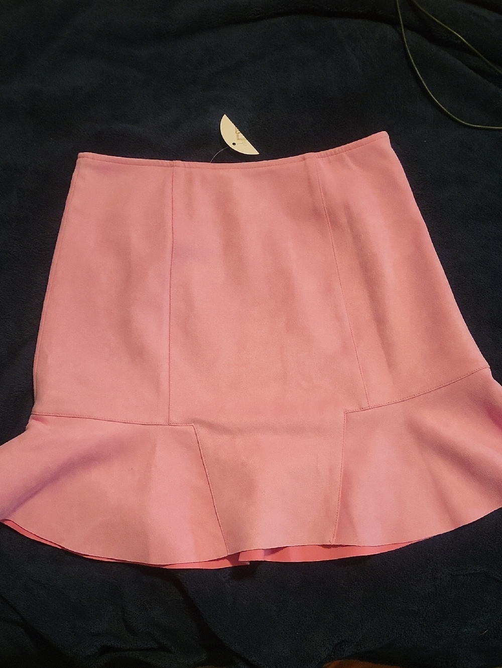 Social House Women's Pink Flounced Hem Skirt